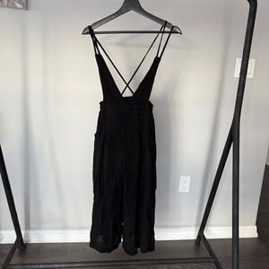 Black Capri Overalls